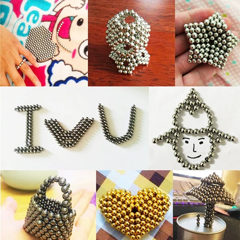 Cubo de Bolas Magnéticas Antiestrés