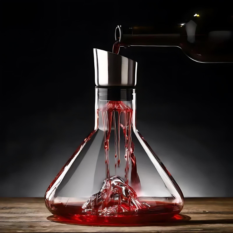 Decantador de vino con aireador y filtro para vino tinto y blanco