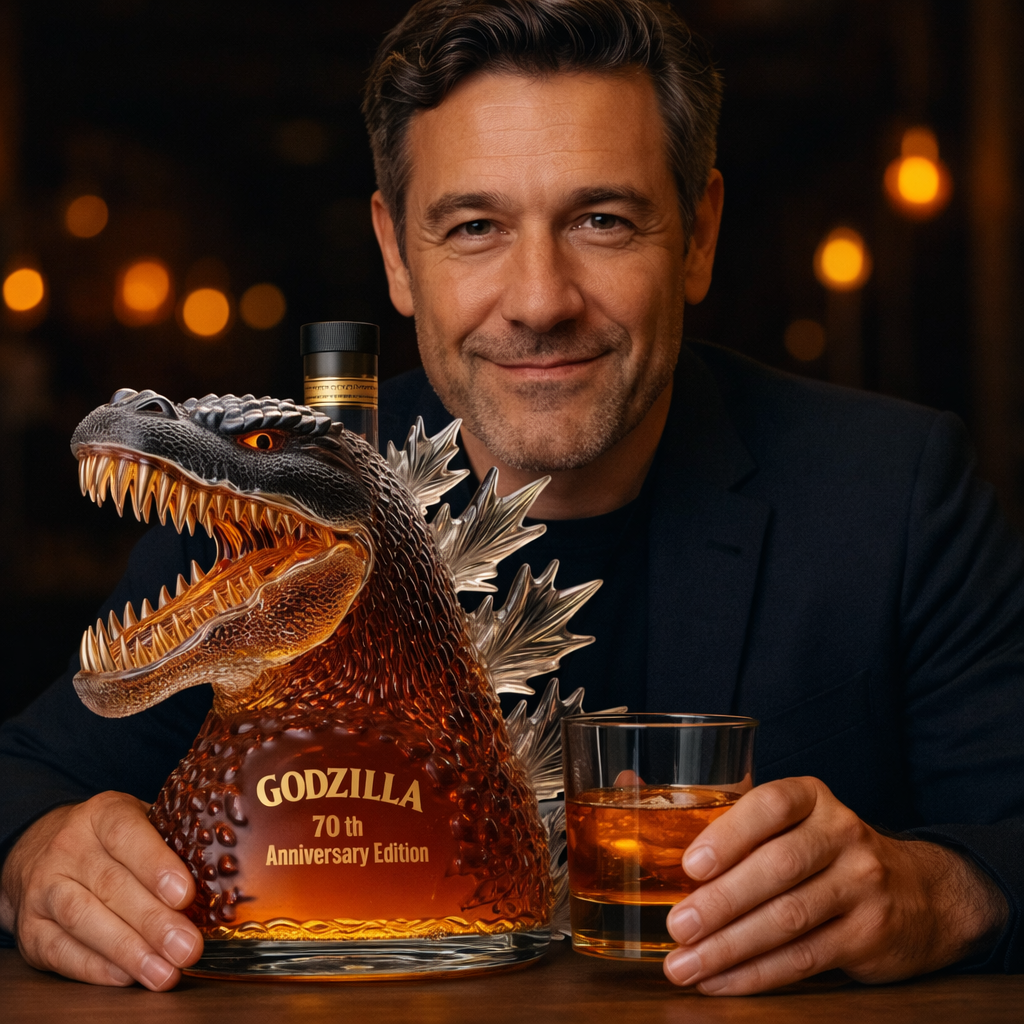 Decantador de Whisky con Forma de Monstruo, Botella de Vidrio para Decoración de Bar