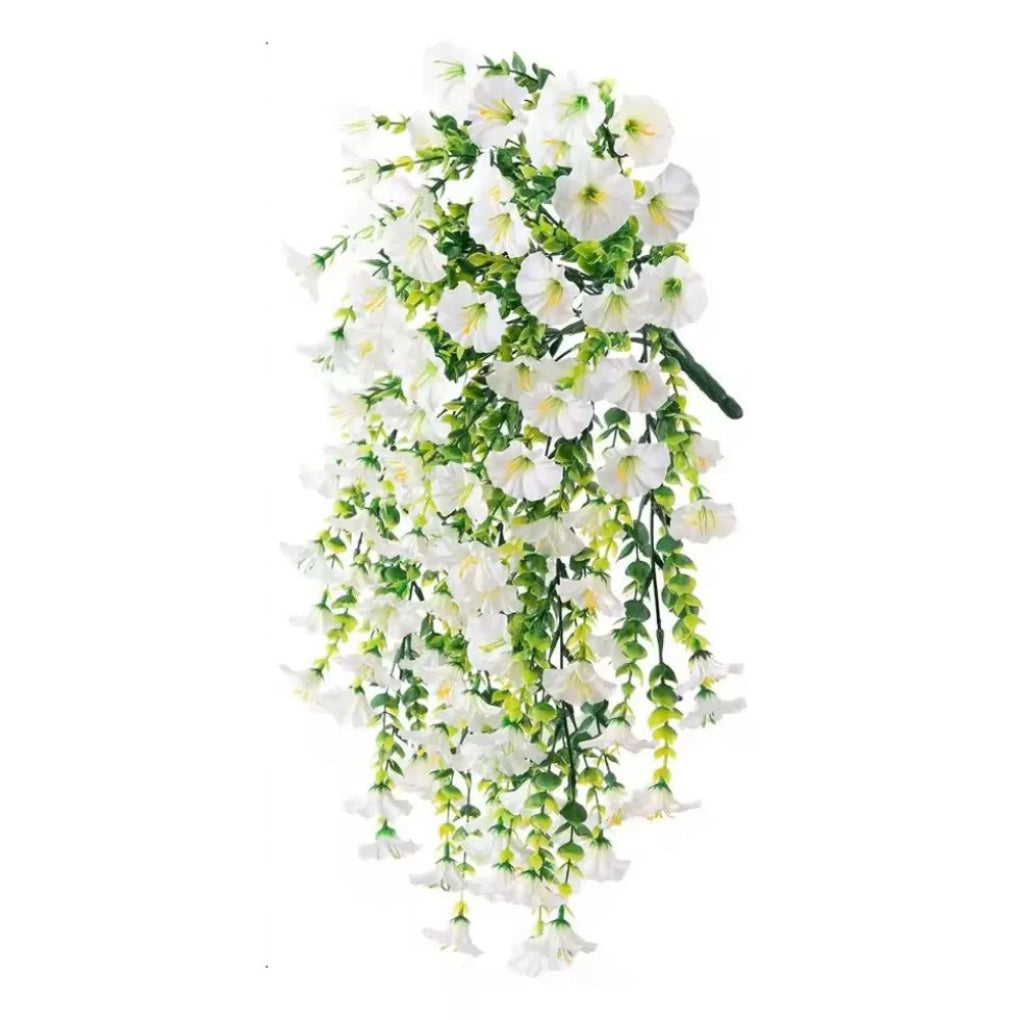 Decoración artificial colgante con flores de gloria de la mañana