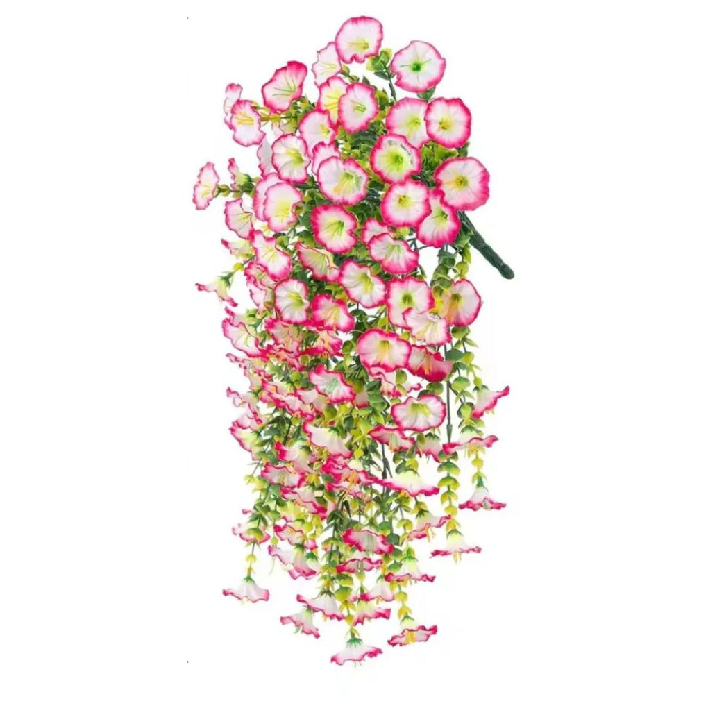 Decoración artificial colgante con flores de gloria de la mañana