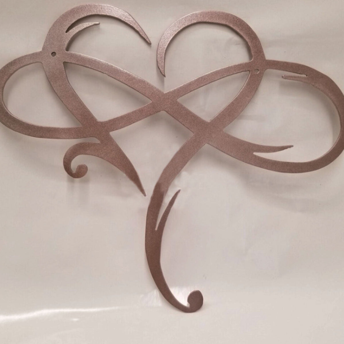 Decoración de pared Amor Eterno de acero inoxidable para el hogar