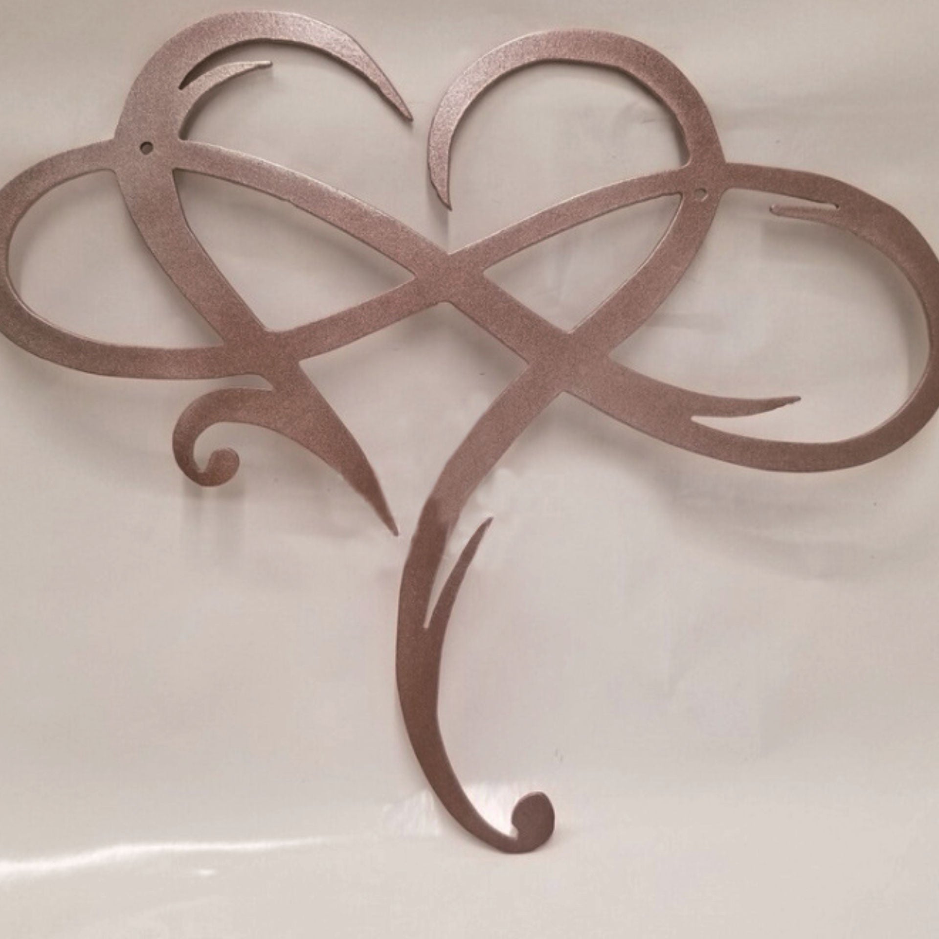 Decoración de pared Amor Eterno de acero inoxidable para el hogar