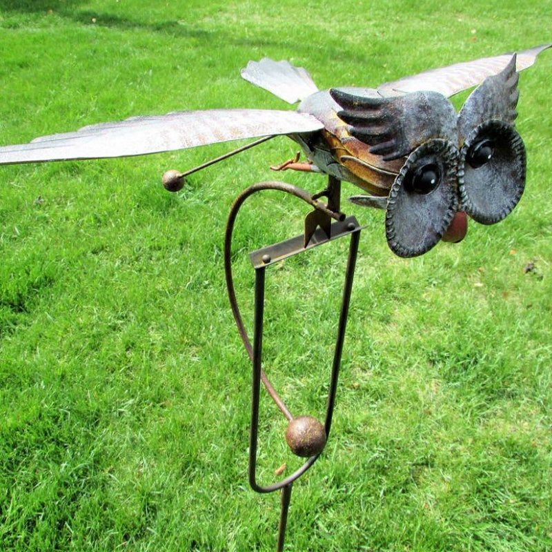 Decoración de patio con pájaro artístico para jardín