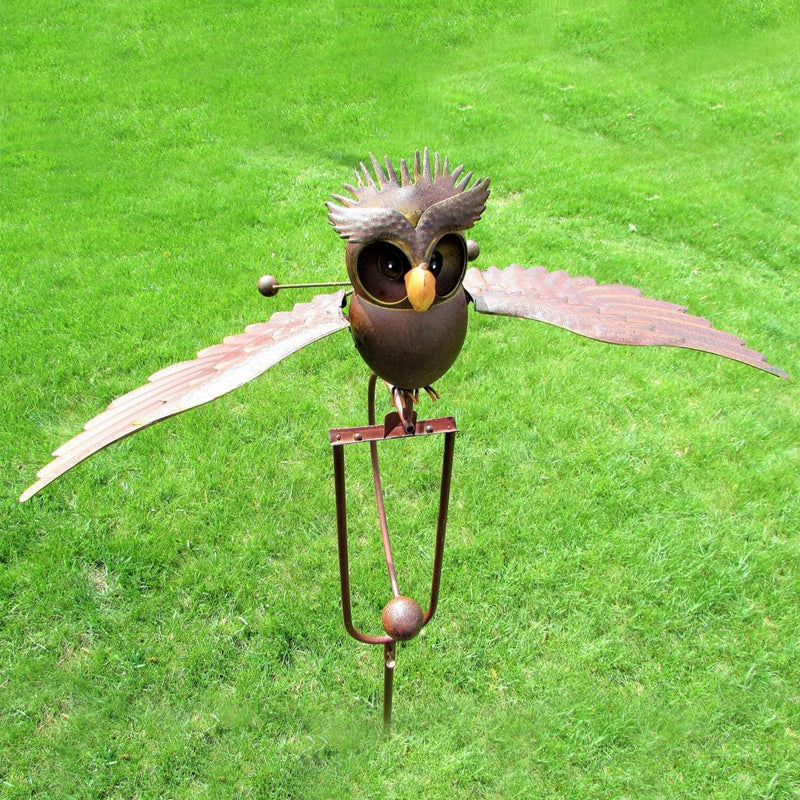 Decoración de patio con pájaro artístico para jardín