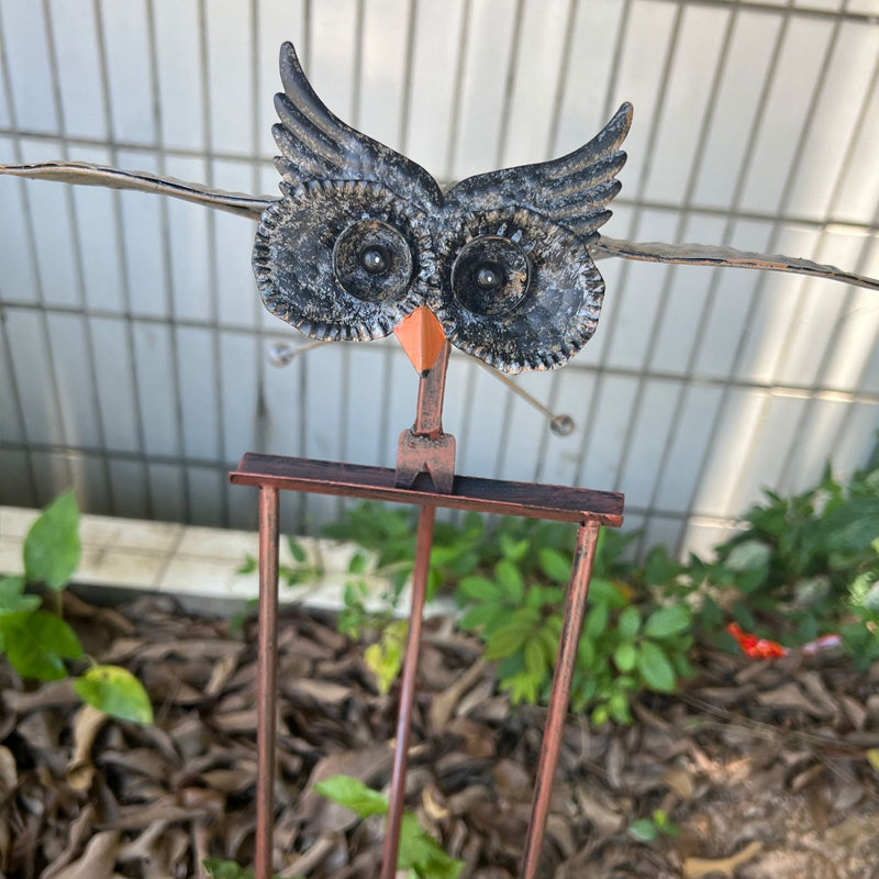 Decoración de patio con pájaro artístico para jardín