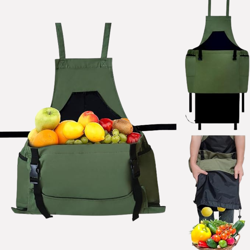 Delantal de jardinería con bolsillos