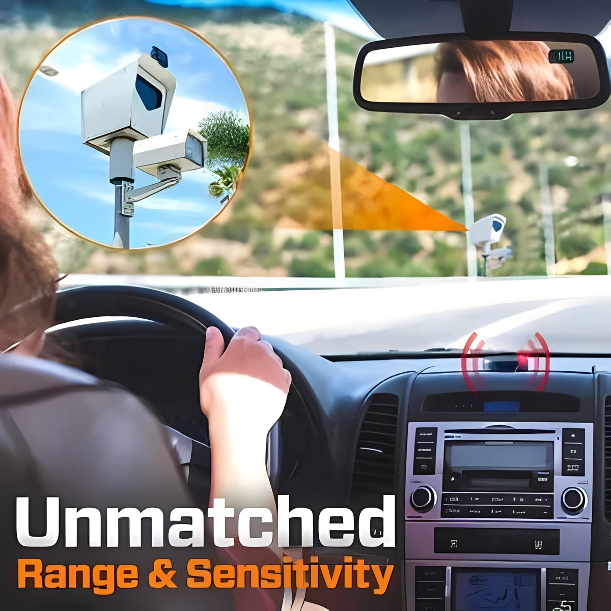 Detector de radar de largo alcance para automóvil
