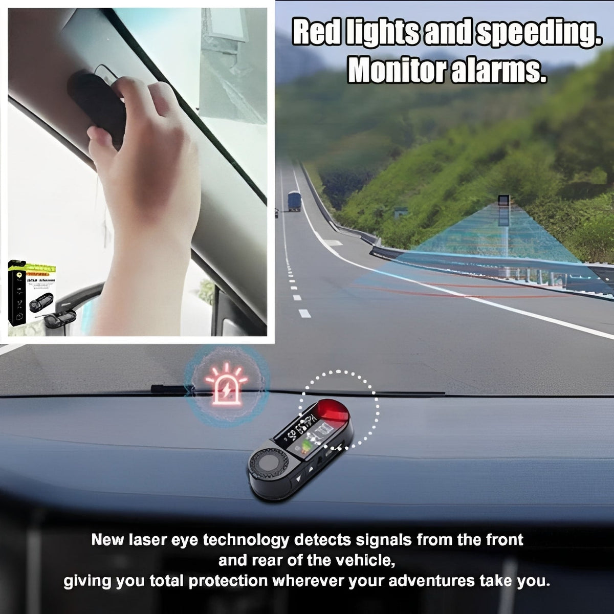 Detector de radar de largo alcance para automóvil
