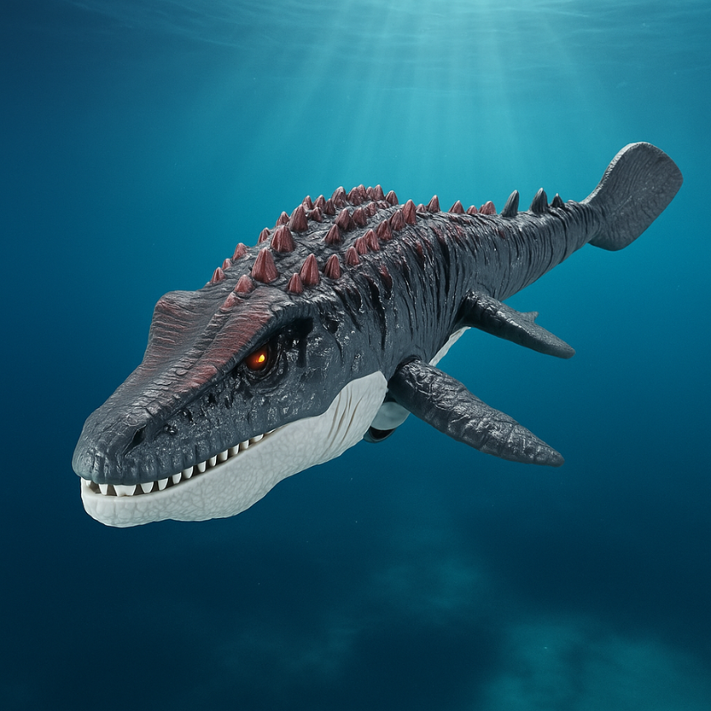 Dinosaurio de juguete acuático a control remoto para niños con vaporizador de agua