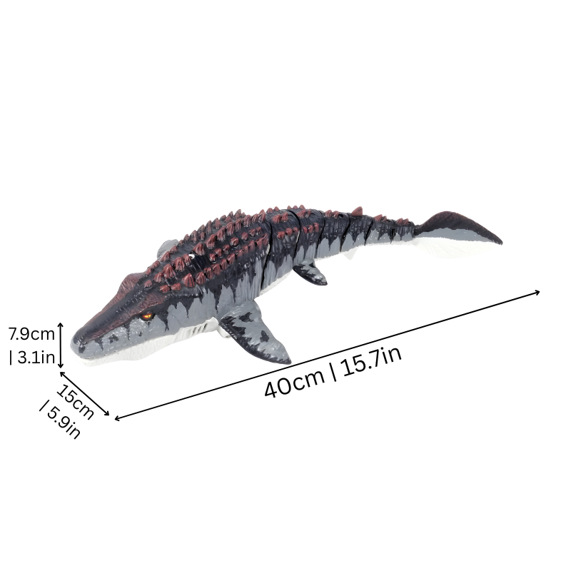 Dinosaurio de juguete acuático a control remoto para niños con vaporizador de agua