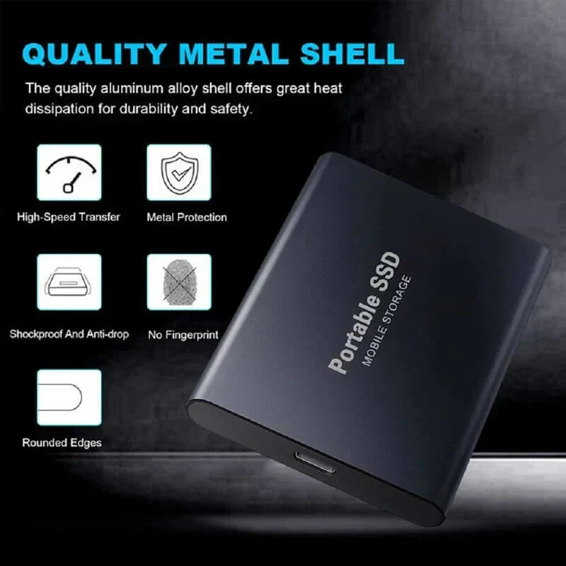 Disco duro externo SSD de 1, 2, 4, 8, 12, 16, 32, 64 TB