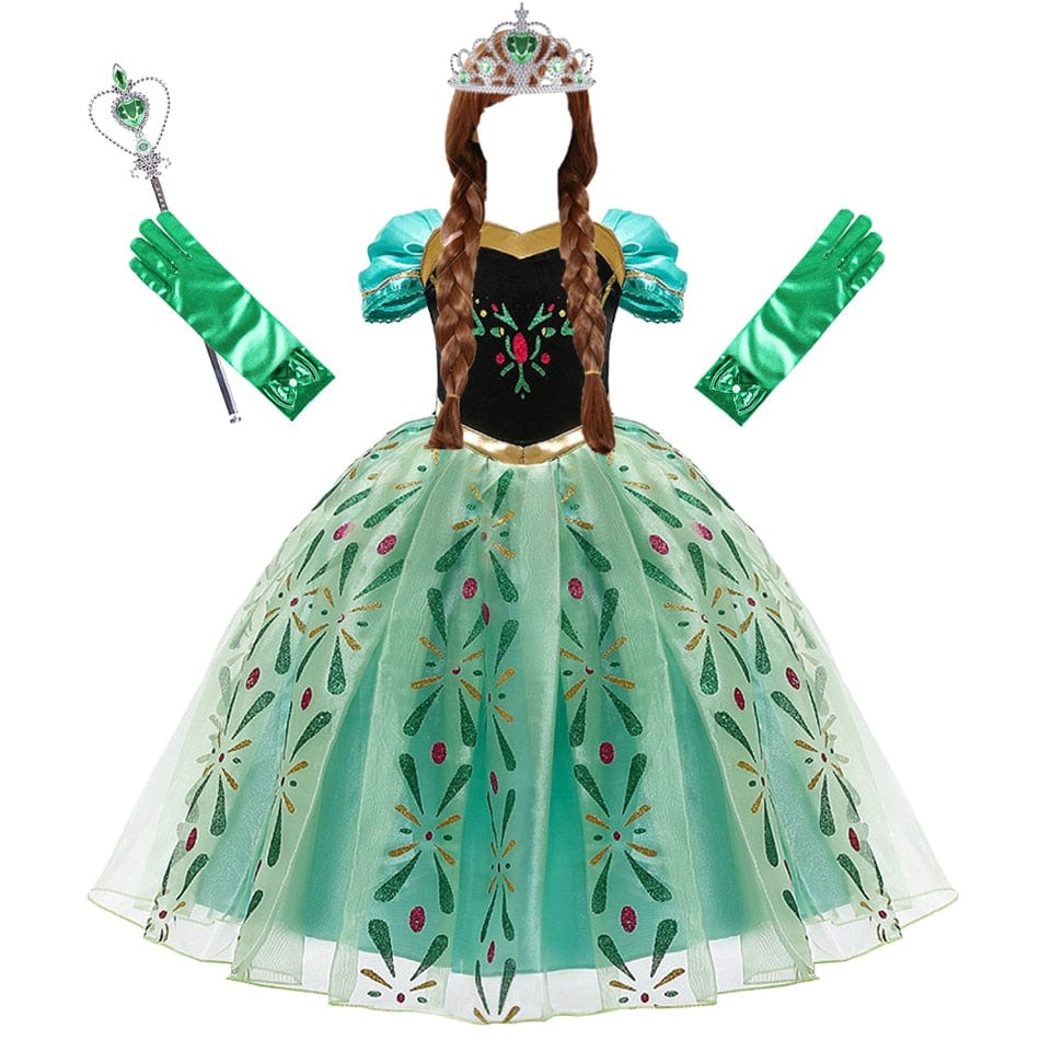Disfraz de la princesa Anna de Frozen para niña