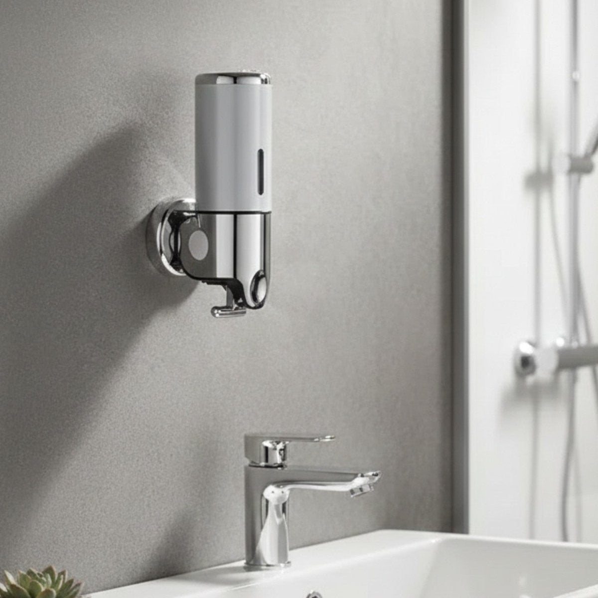 Dispensador de jabón de pared de acero inoxidable