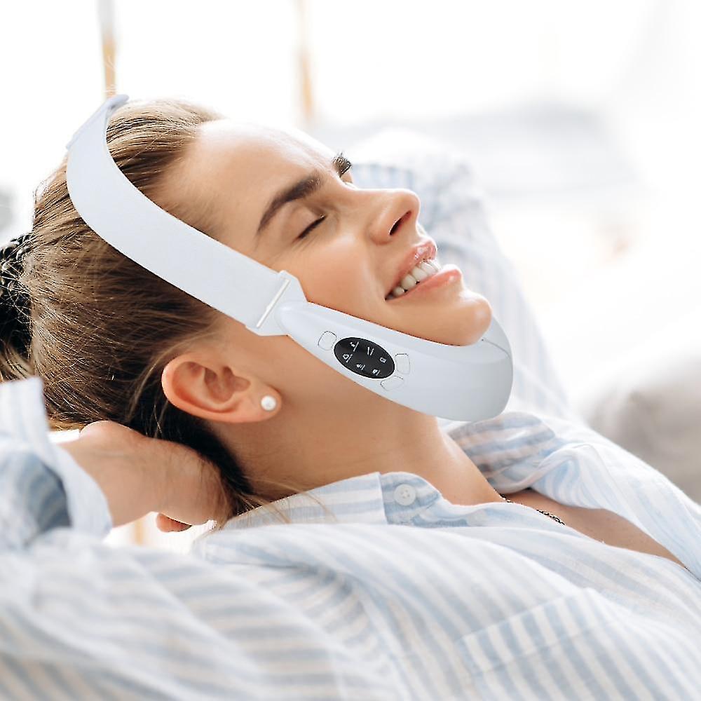 Dispositivo de tonificación y lifting facial en forma de V con microcorrientes y tecnología infrarroja