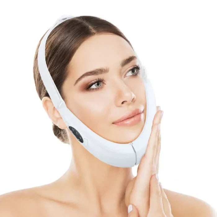 Dispositivo de tonificación y lifting facial en forma de V con microcorrientes y tecnología infrarroja