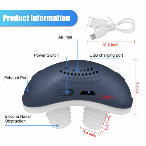 Dispositivo micro CPAP para la apnea del sueño - Antirronquidos