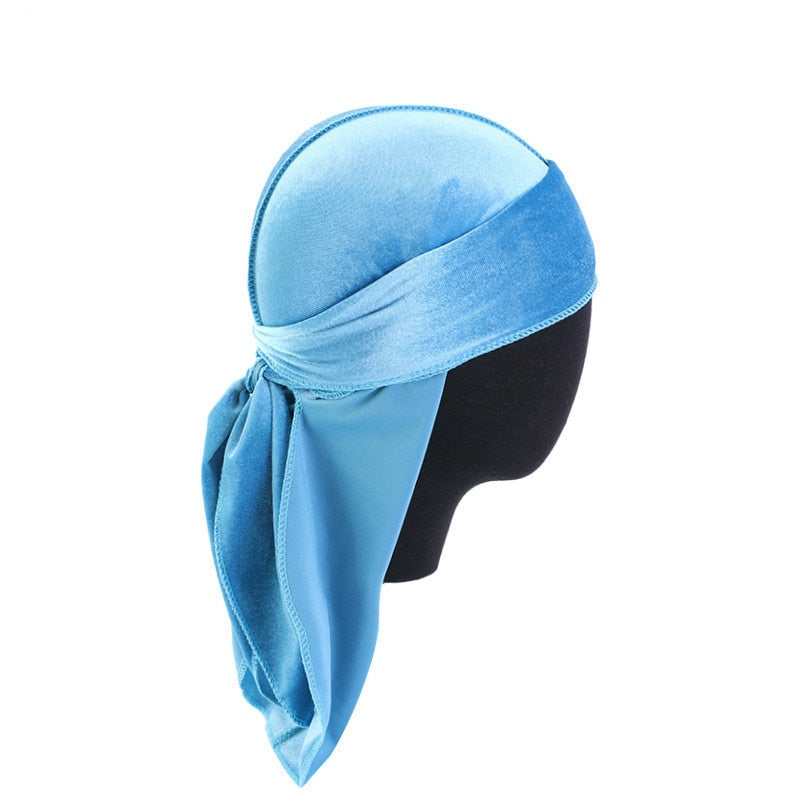 Durag de terciopelo transpirable