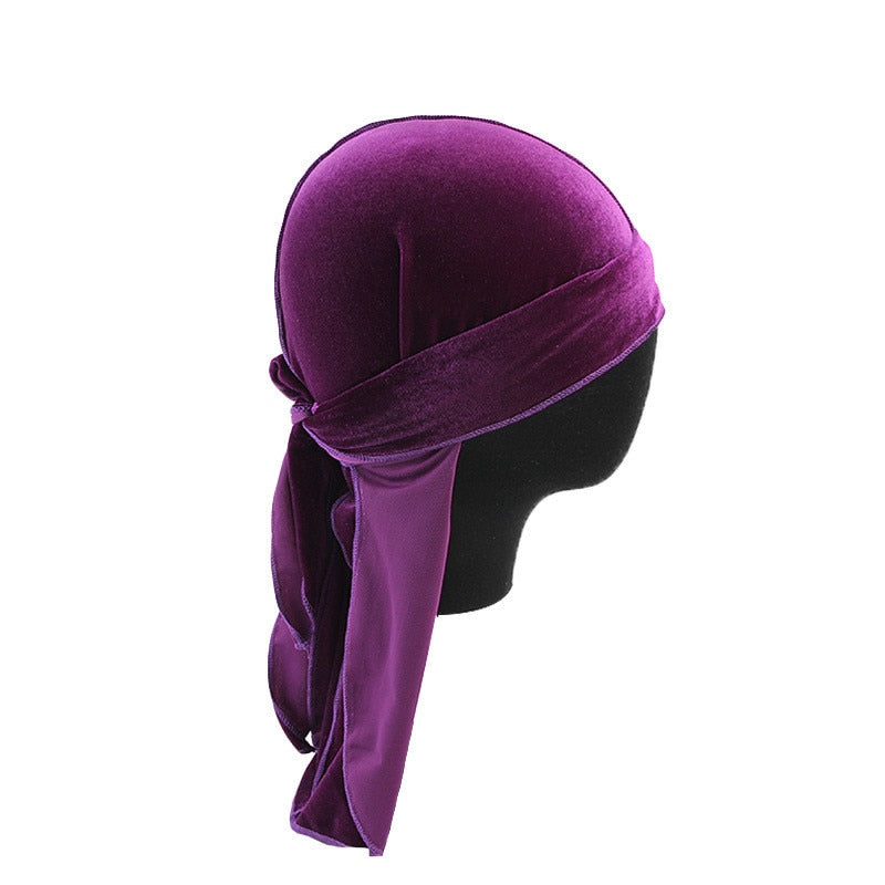 Durag de terciopelo transpirable
