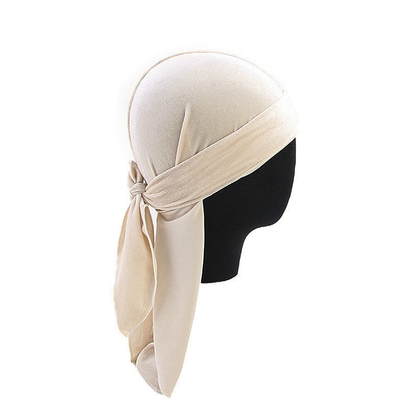 Durag de terciopelo transpirable