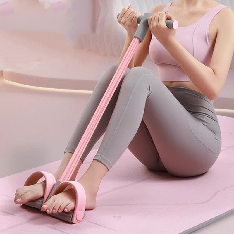 Ejercitador fitness con bandas de resistencia
