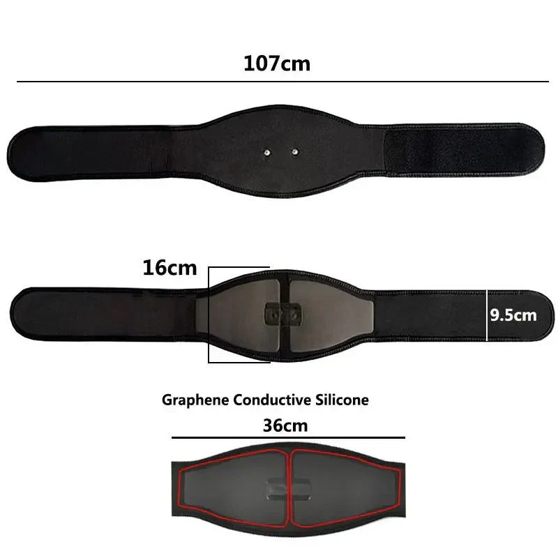 Electroestimulador abdominal EMS – Estimulador muscular de 19 niveles para fortalecimiento del core