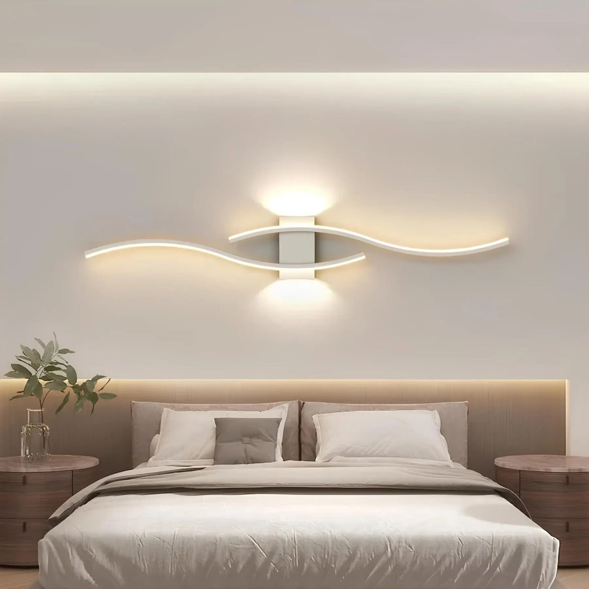 Elegante aplique de pared lineal para interiores modernos, iluminación de acento sutil para montaje en pared