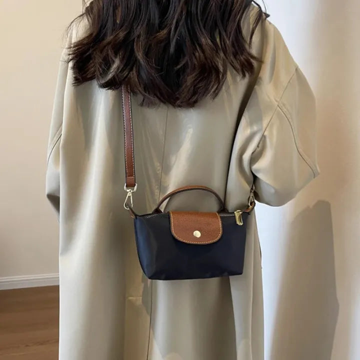 Elegante bolso bandolera pequeño: diseño versátil y cómodo ajuste de longitud de correa
