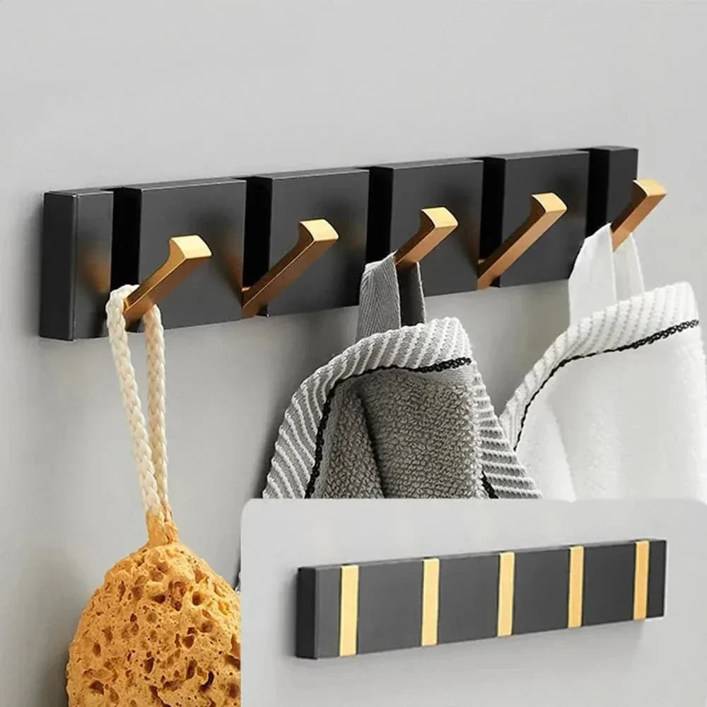 Elegante colgador de pared de acero inoxidable: ahorra espacio y con estilo para cualquier hogar