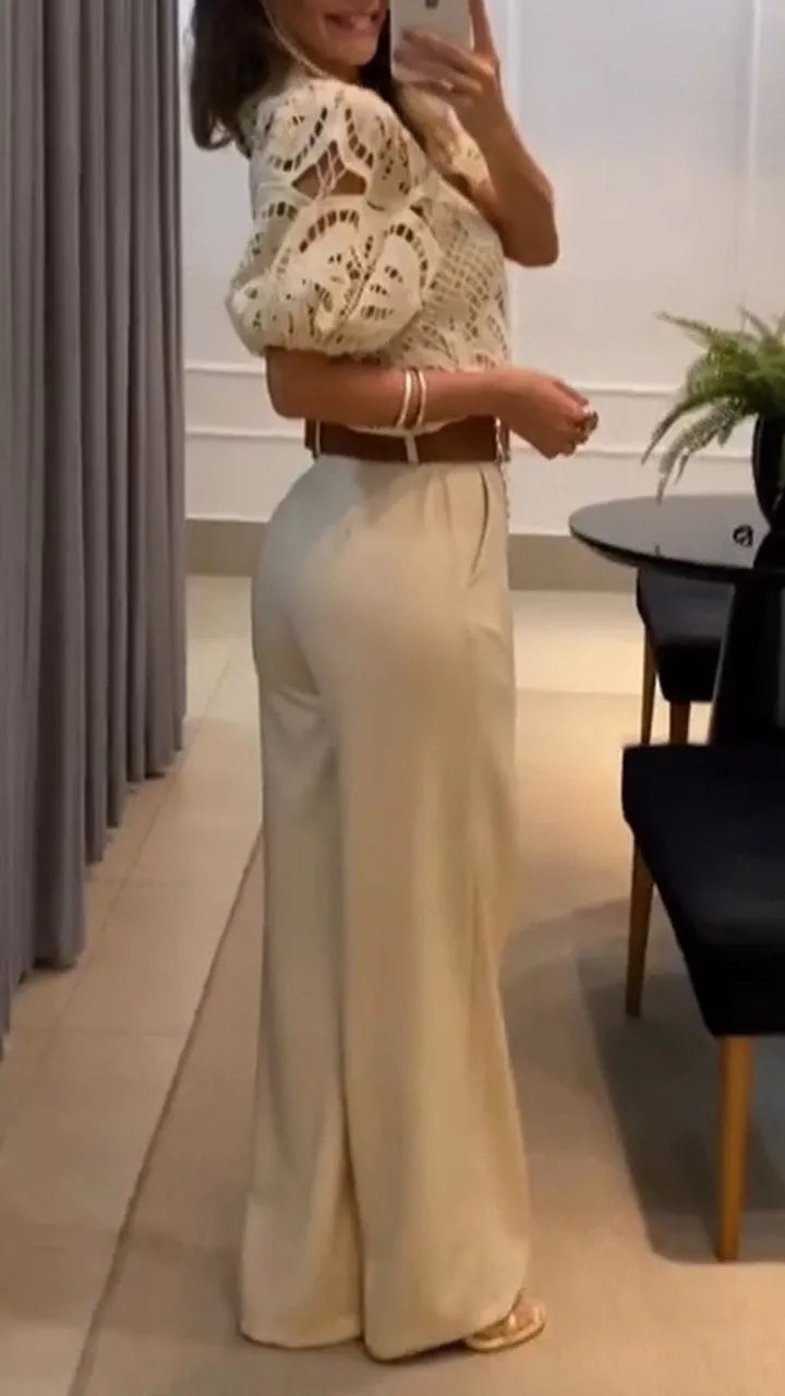 Elegante conjunto de dos piezas para mujer