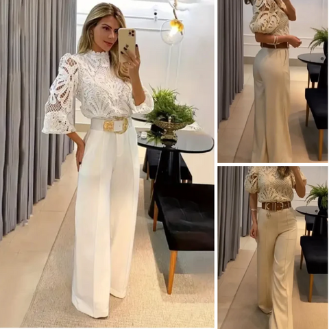 Elegante conjunto de dos piezas para mujer