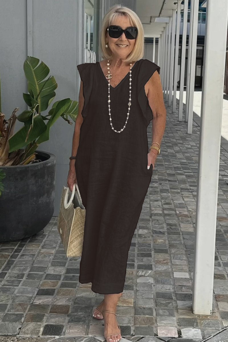 Elegante vestido de verano sin mangas