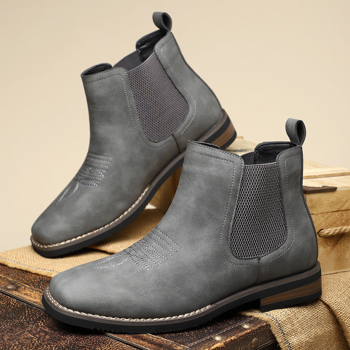 Elegantes botines Chelsea para hombre