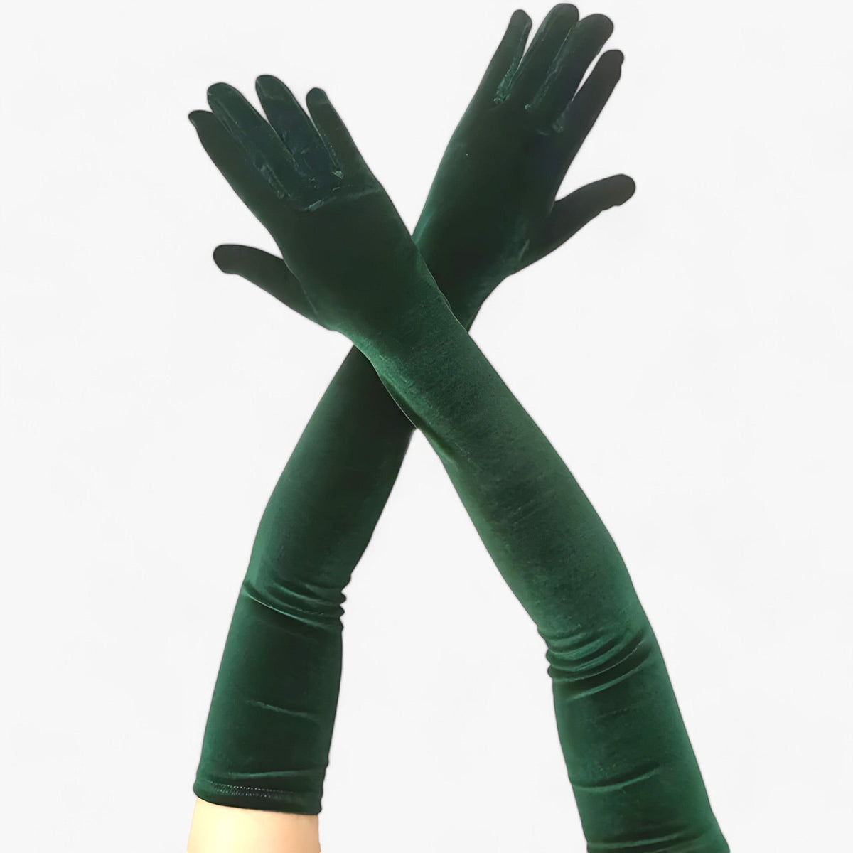 Elegantes guantes de terciopelo para invierno