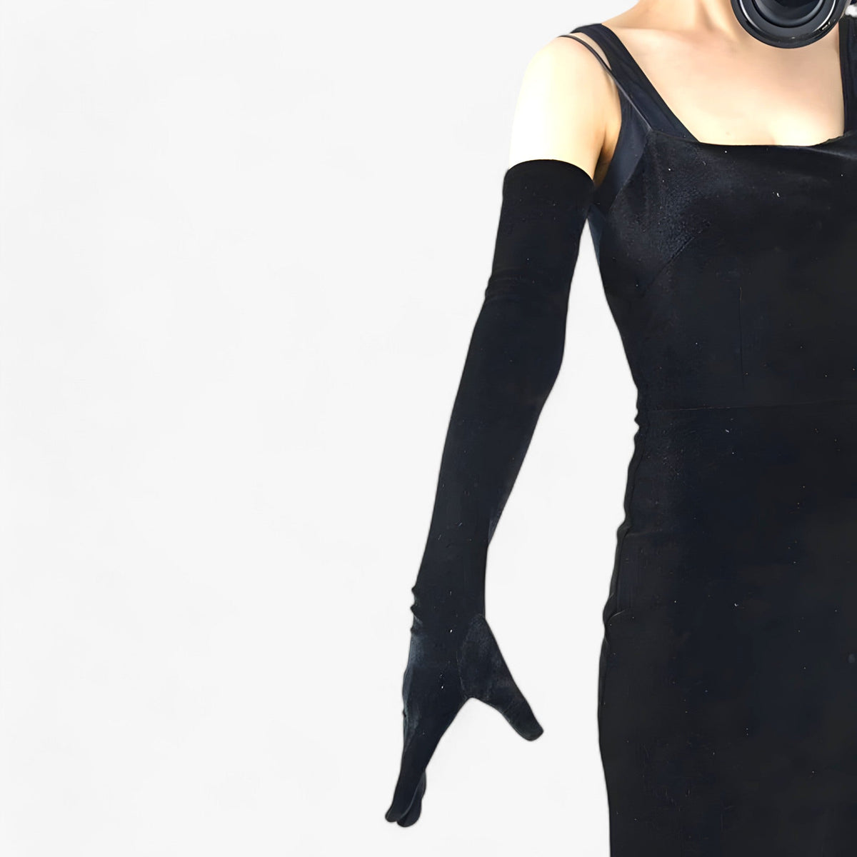 Elegantes guantes de terciopelo para invierno