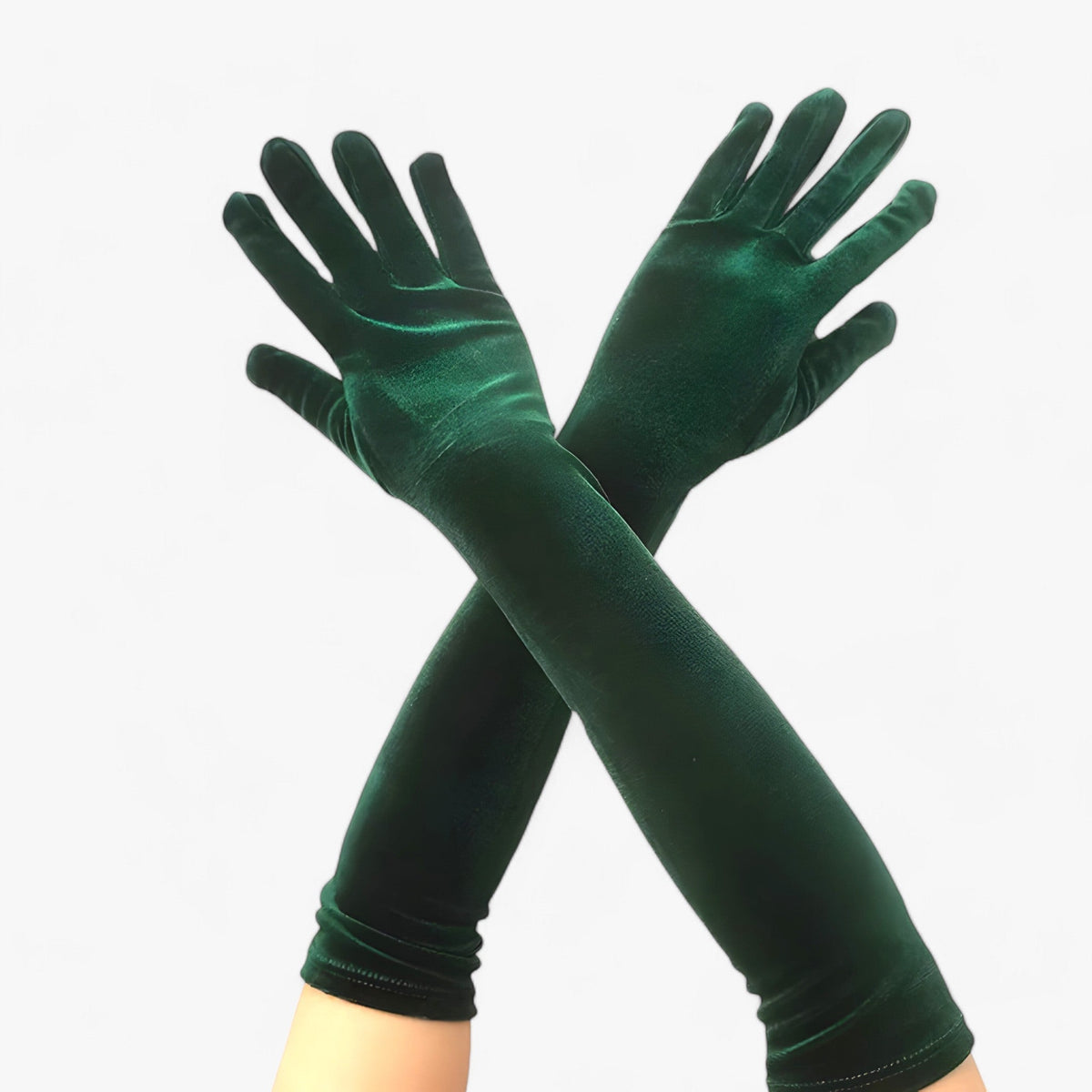 Elegantes guantes de terciopelo para invierno
