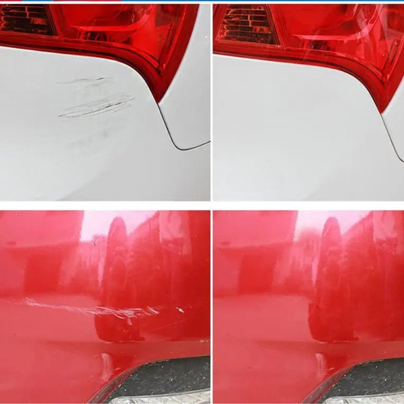 Eliminador de arañazos para carrocería con esponja de pulido – Fórmula no abrasiva para eliminar fácilmente los arañazos de la pintura del coche