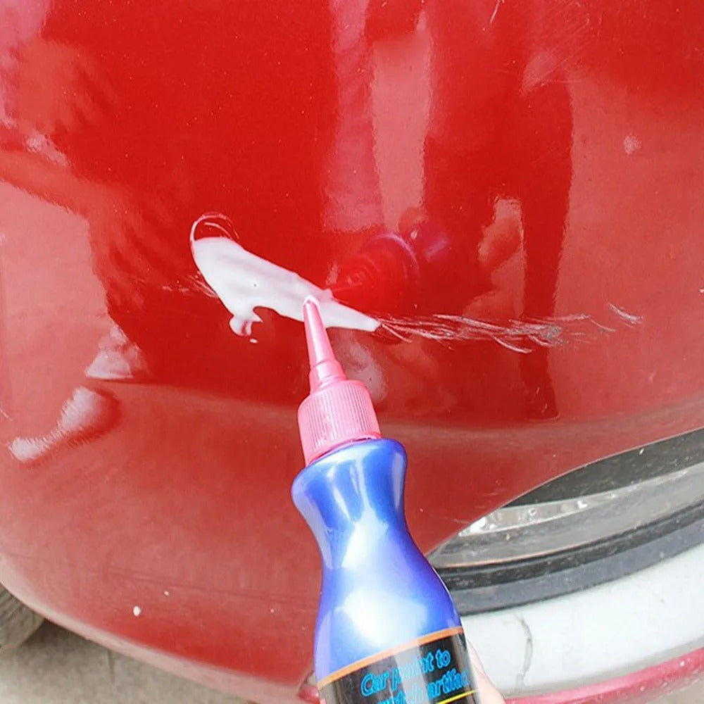 Eliminador de arañazos para carrocería con esponja de pulido – Fórmula no abrasiva para eliminar fácilmente los arañazos de la pintura del coche