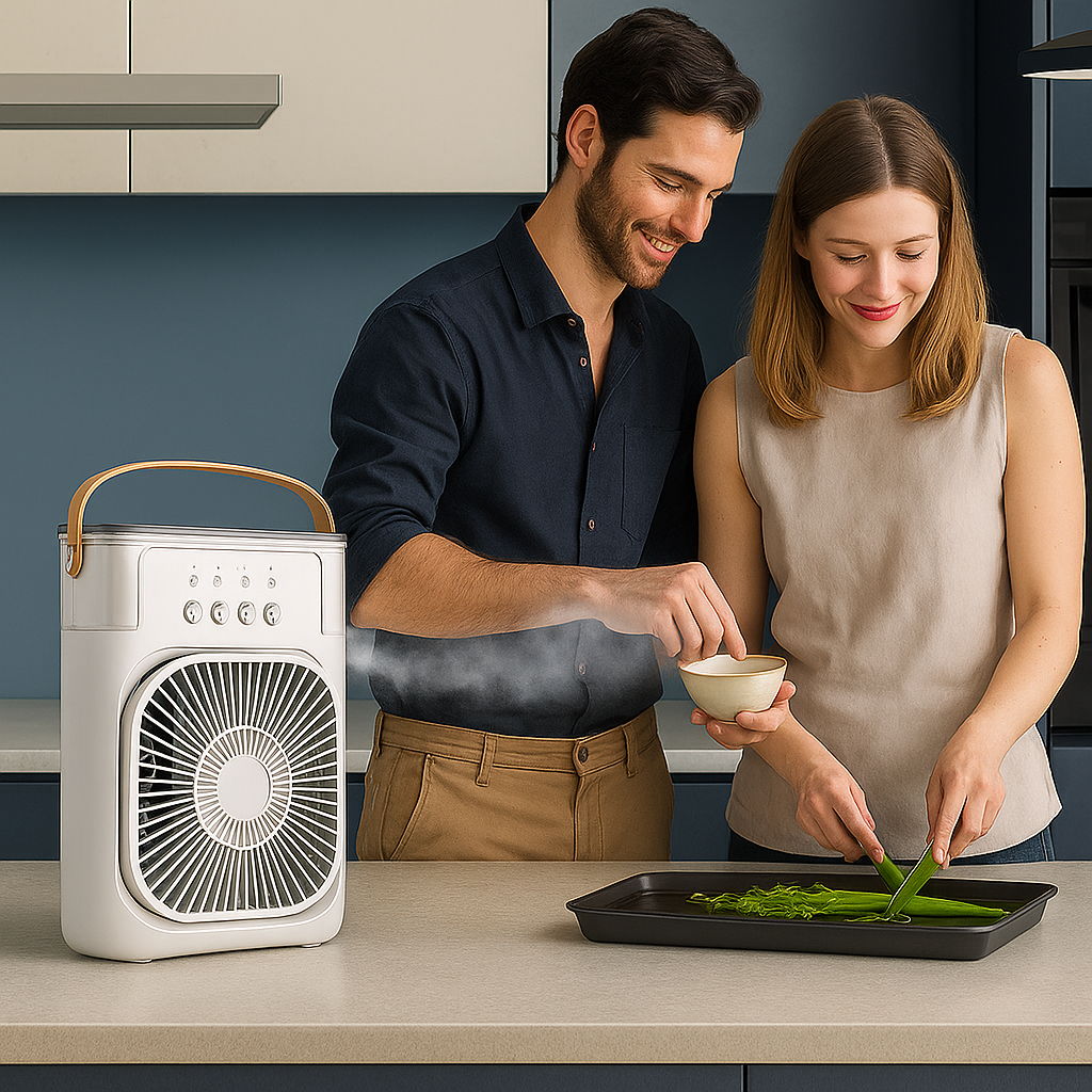 Enfriador de aire portátil y humidificador 3 en 1