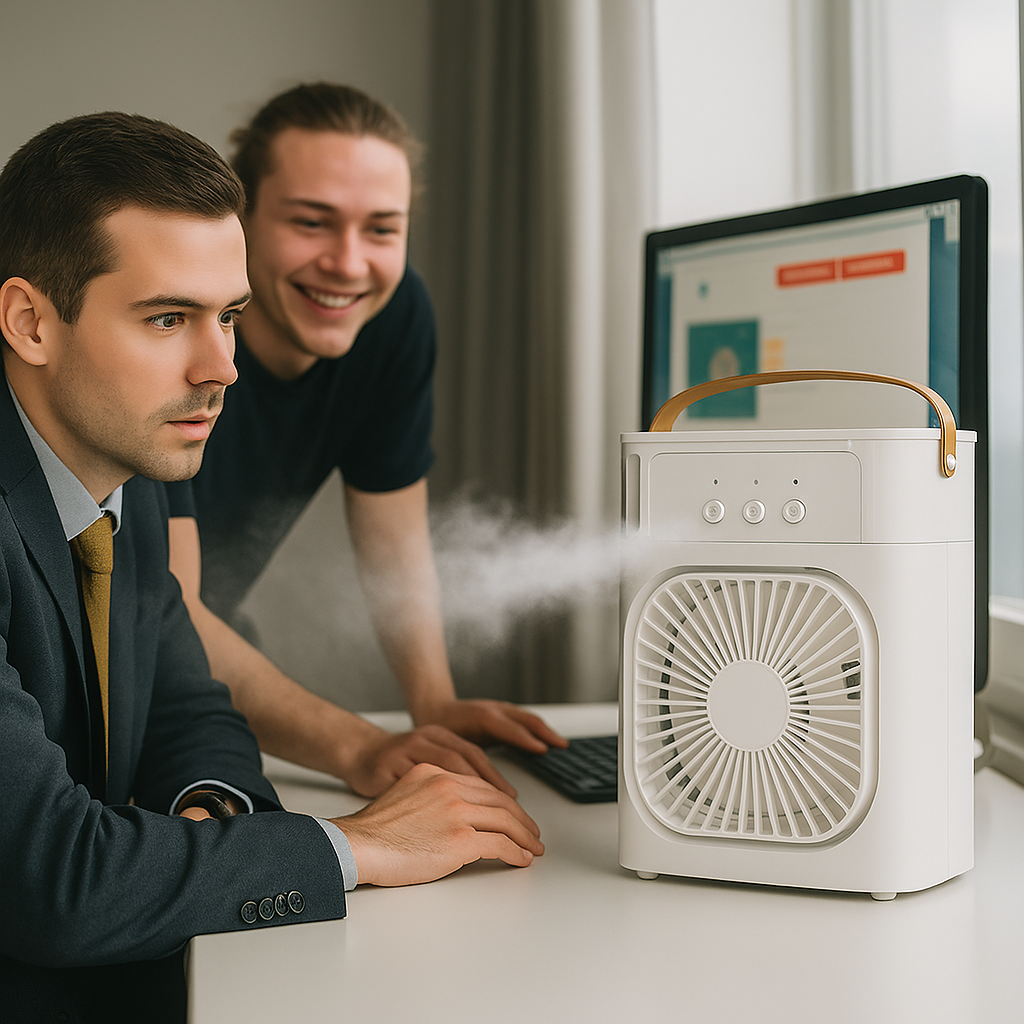 Enfriador de aire portátil y humidificador 3 en 1