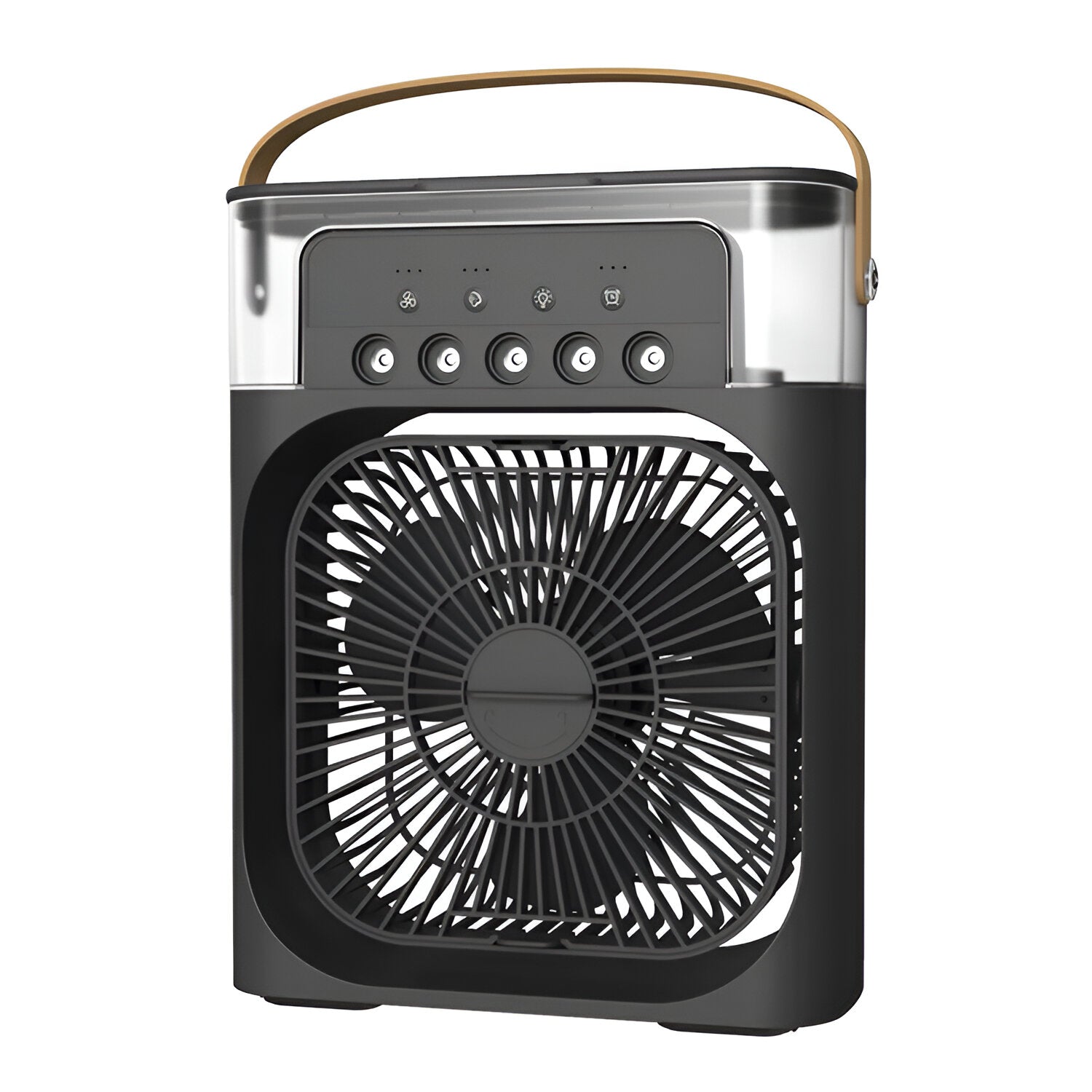 Enfriador de aire y humidificador 3 en 1: portátil, velocidades de ventilación ajustables, ideal para dormitorios, oficinas y espacios pequeños