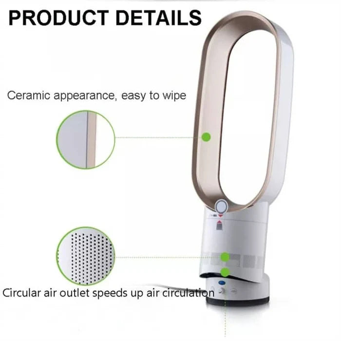 Enfriador de aire y ventilador sin aspas giratorias