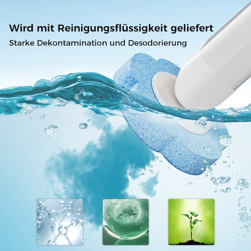 Escobilla para inodoro desechable | Antibacteriana | Cabezales de esponja higiénicos