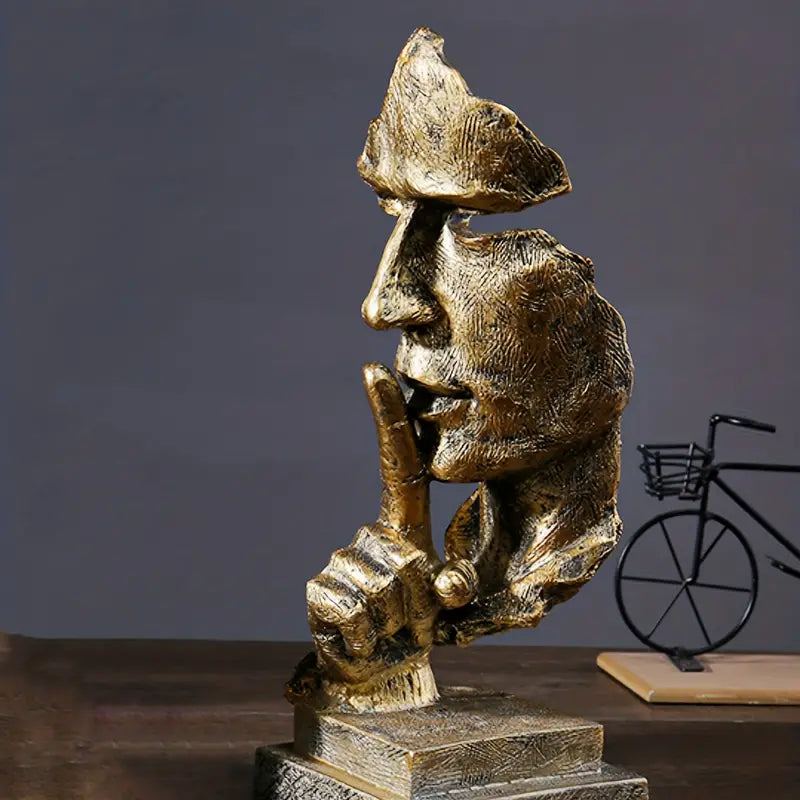 Escultura abstracta de decoración de interiores para una tranquila reflexión