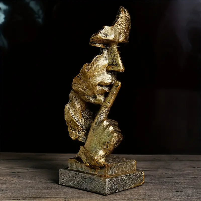 Escultura abstracta de decoración de interiores para una tranquila reflexión