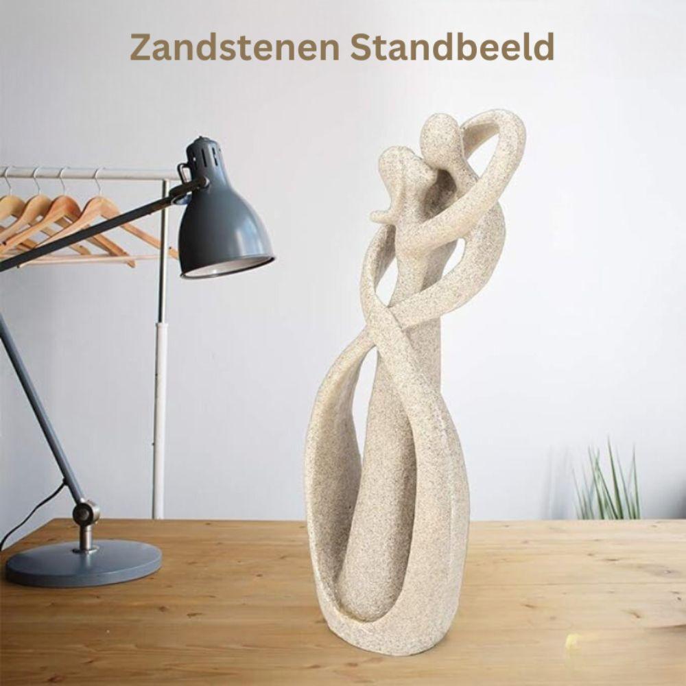 Escultura abstracta del amor eterno