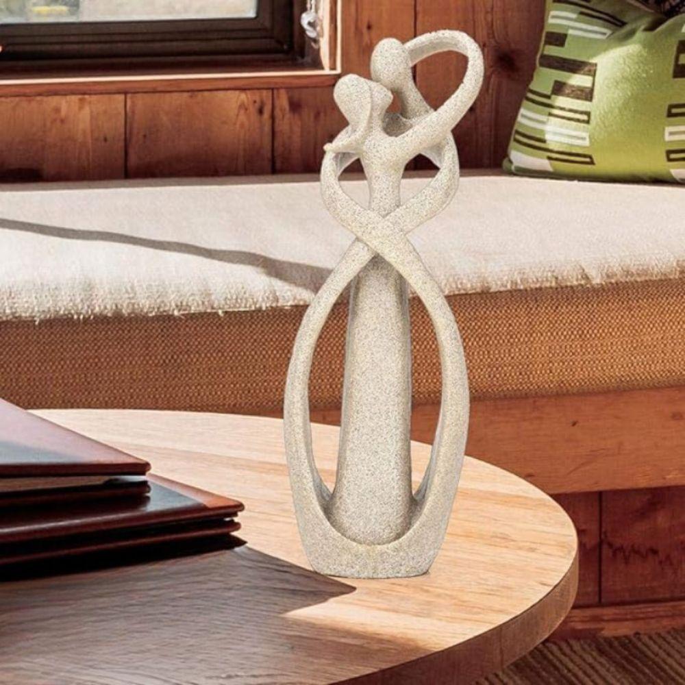 Escultura abstracta del amor eterno