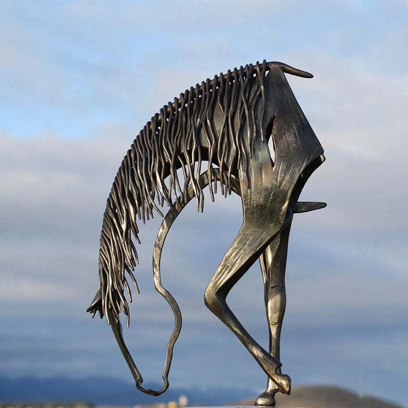 Escultura de caballo del beso