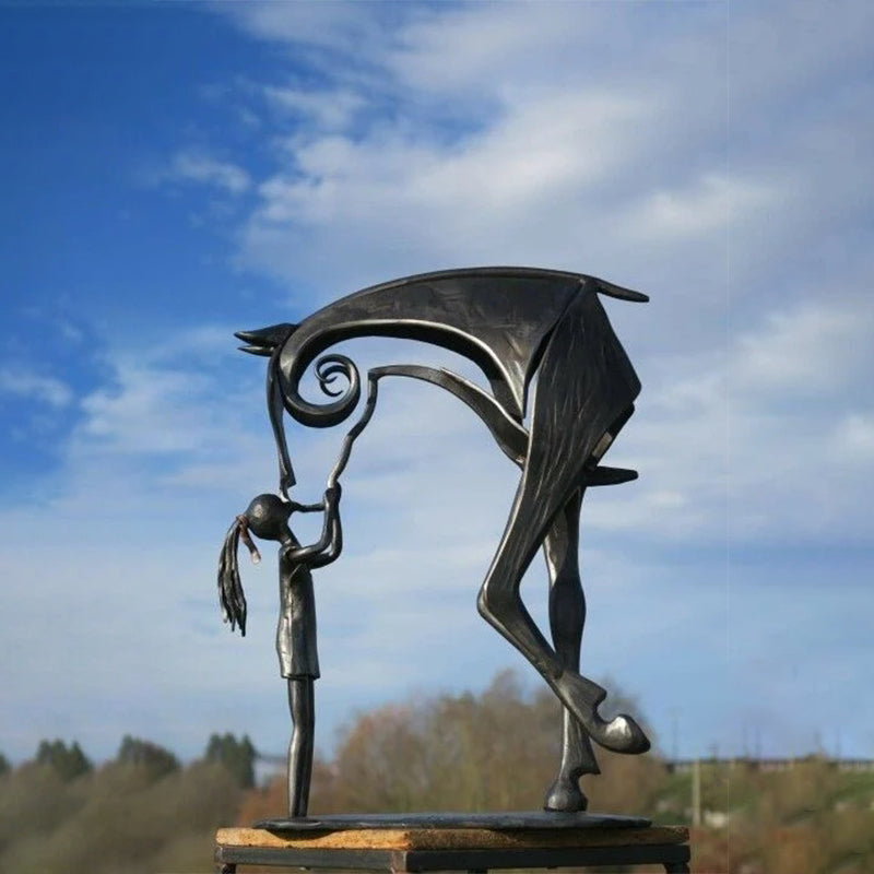Escultura de caballo del beso