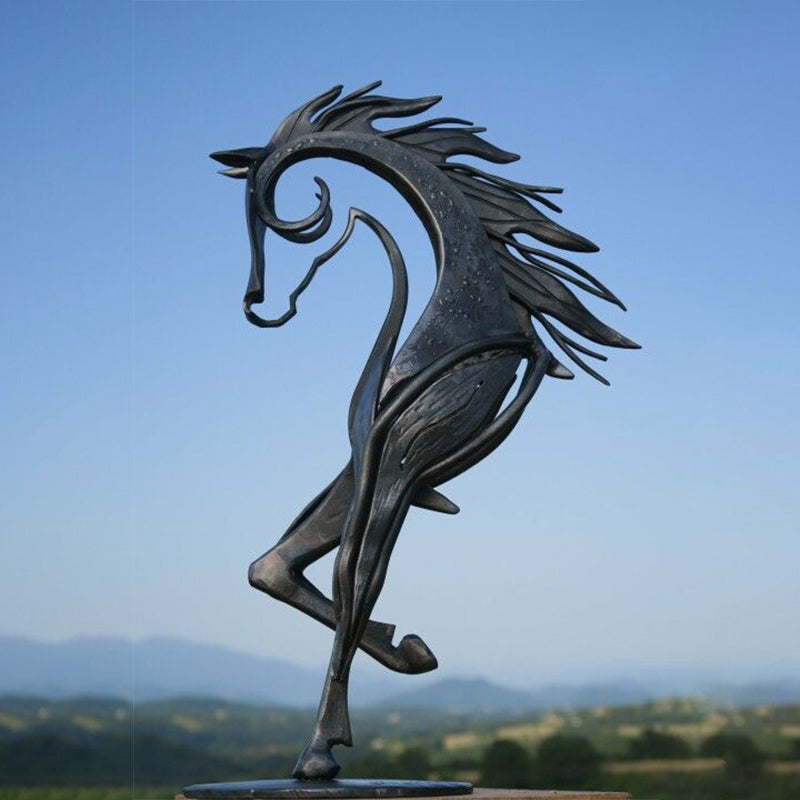 Escultura de caballo del beso